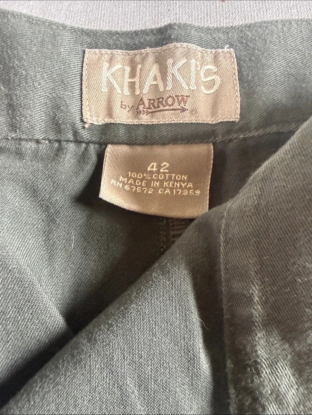 Arrow Men’s Khaki Shorts Hybrid in Olive Green